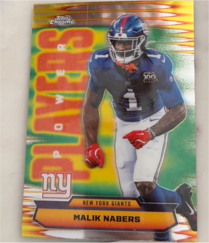 2025 Topps Chrome Power Players #PP-25 Malik Nabers — front