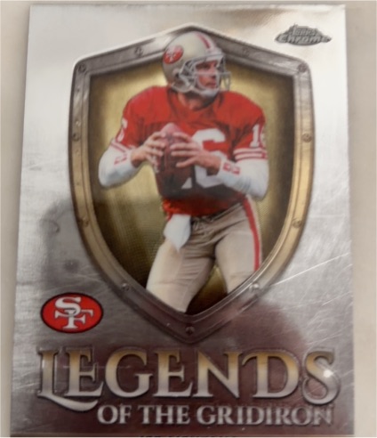2025 Topps Chrome Legends of the Gridiron #LOG-8 Joe Montana — front