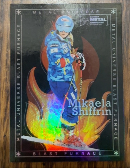 2021 Skybox Metal Universe Champions #BF-8 Mikaela Shiffrin — front