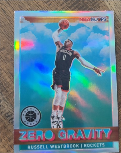 2019-20 Panini NBA Hoops Premium Stock #20 Russell Westbrook Zero Gravity — front