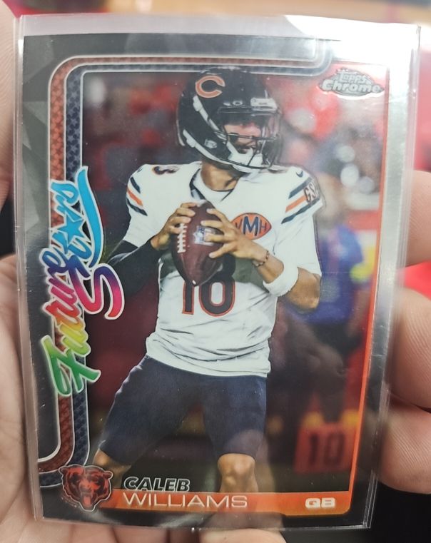 2025 Topps Chrome Football #FS-1 Caleb Williams Future Stars — front