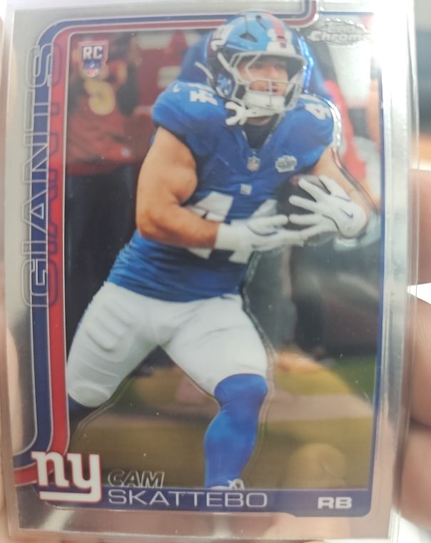 2025 Topps Chrome #331 Cam Skattebo — front