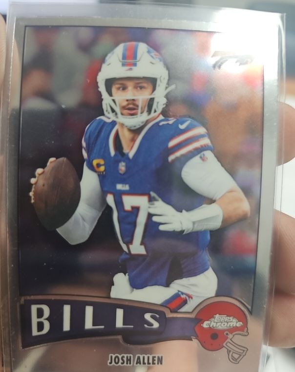 2025 Topps Chrome Football #1975-4 Josh Allen — front