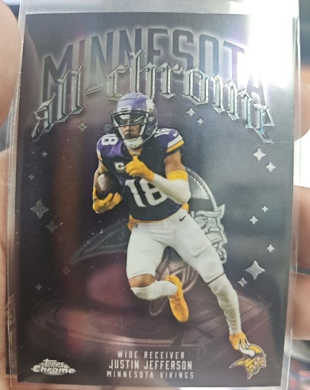 2025 Topps Chrome All-Chrome #ACT-6 Justin Jefferson — front