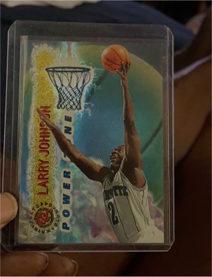 1995-96 Topps Stadium Club #PZ5 Larry Johnson Power Zone — front