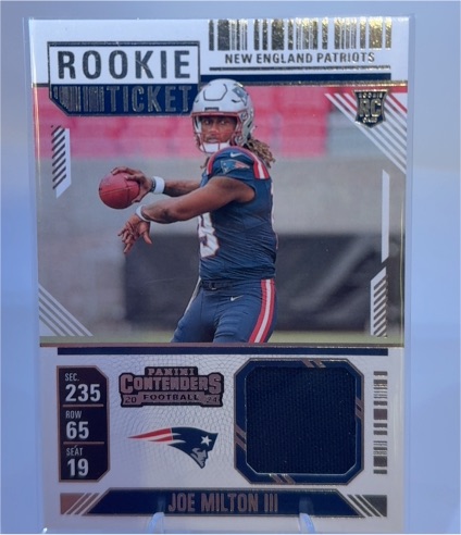 2024 Panini Contenders Rookie Ticket #RTS-JMN Joe Milton III — front