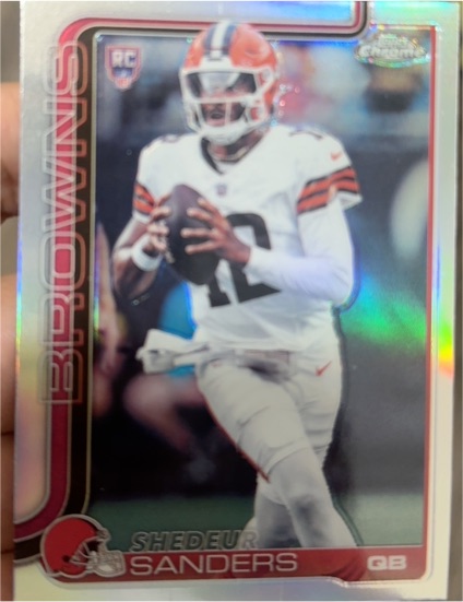 2025 Topps Chrome #315 Shedeur Sanders — front