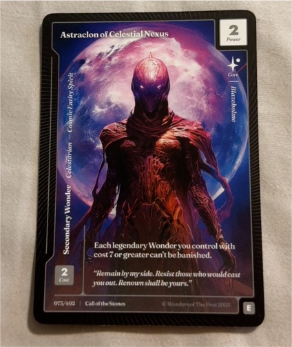 2025 Wonders of The First #075 Astraclon of Celestial Nexus — front