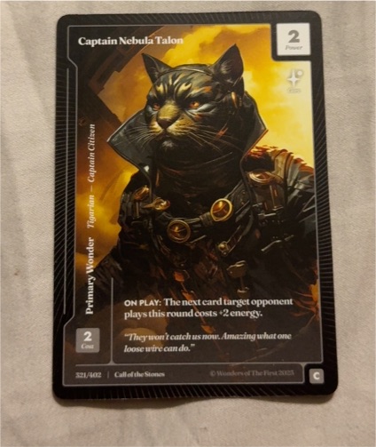 Wonders of the First 2023 #321 Captain Nebula Talon — front