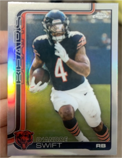 2025 Topps Chrome #53 D'Andre Swift — front