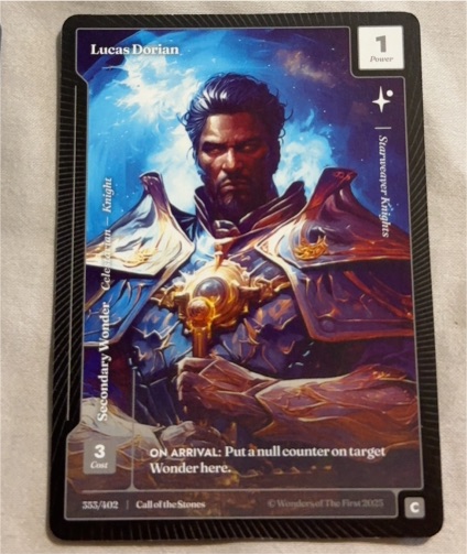 2023 Wonders of the First Call of the Stones #353 Lucas Dorian — front