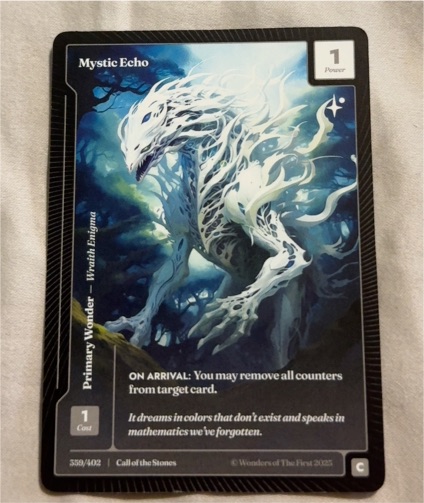2023 Wonders of the First #359 Mystic Echo — front