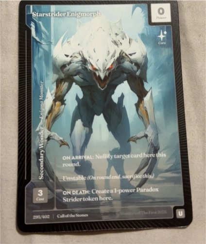 2025 Call of the Stones #295 Starstrider Enigmorph — front