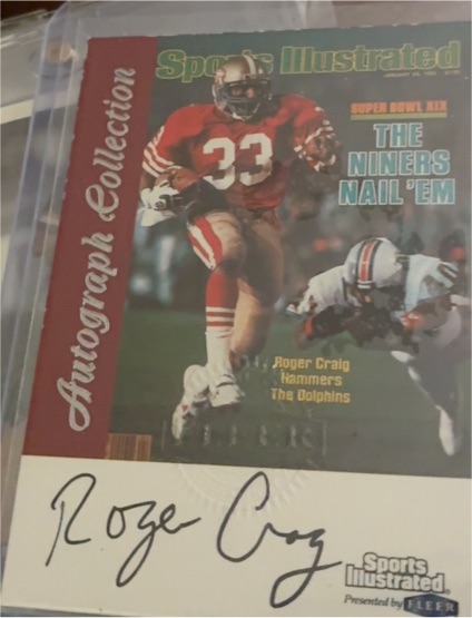 1999 Fleer Sports Illustrated Autograph Collection #6 Roger Craig — front