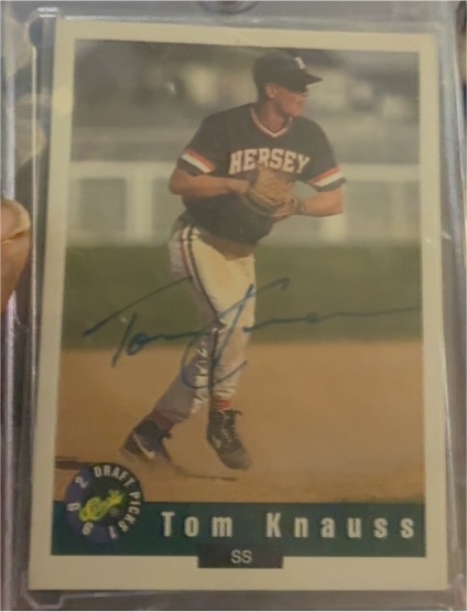 1992 Classic Draft Picks #49 Tom Knauss — front