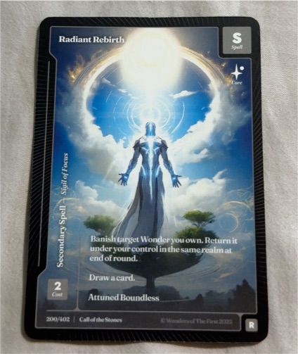 Wonders of the First Radiant Rebirth #200/402 Call of the Stones — front