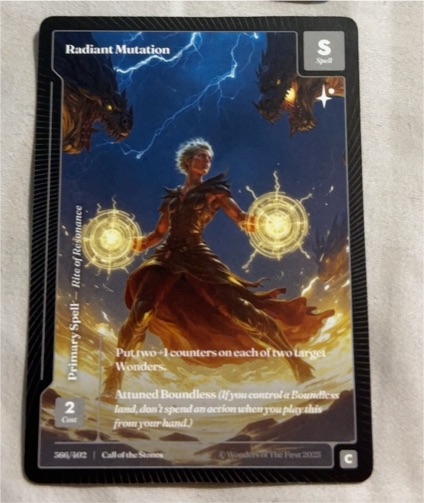 2023 Wonders of the First #386 Radiant Mutation — front