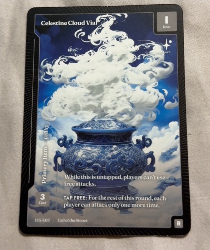 2025 Wonders of the First #155 Celestine Cloud Vial — front