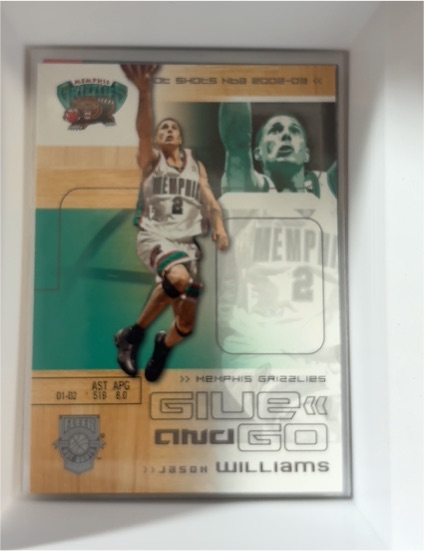 2002 Fleer Hot Shots Give and Go #01-02 Jason Williams — front