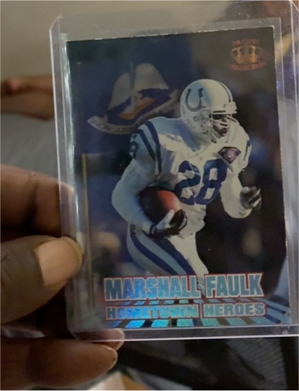 1995 Pacific Hometown Heroes #HH4 Marshall Faulk — front