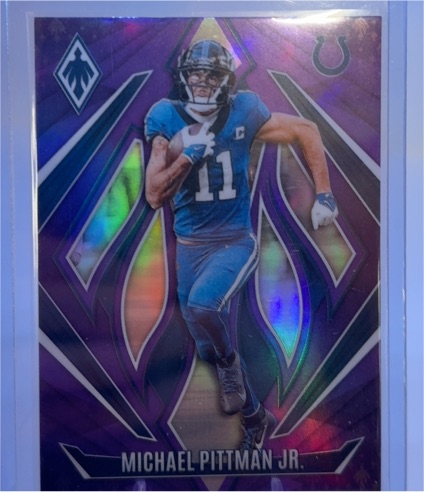 2024 Panini Phoenix #109 Michael Pittman Jr. Purple — front