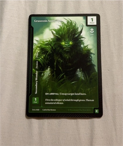 2025 Call of the Stones #544 Grassvein Ambusher — front