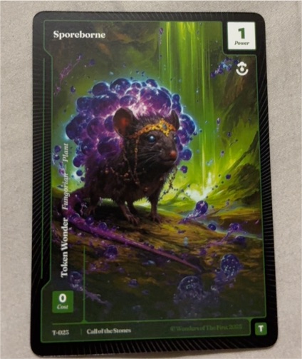 2025 Wonders of the First #T-025 Sporeborne — front