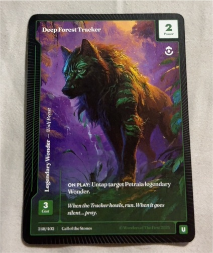 2025 Wonders of the First #248 Deep Forest Tracker — front