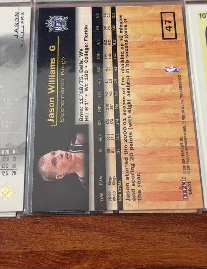 2000 Upper Deck Ovation #47 Jason Williams — front