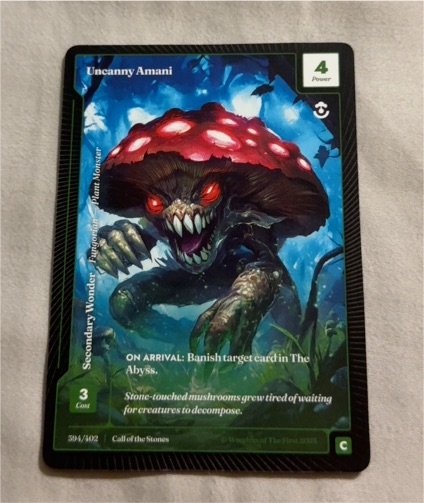 2023 World of Warcraft TCG #594 Uncanny Amani — front