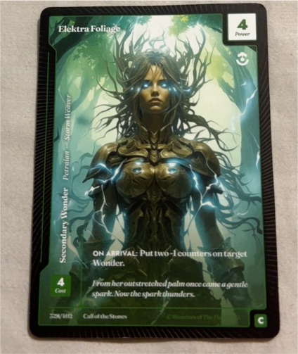 Wonders of the First 2025 Call of the Stones #328 Elektra Foliage — front