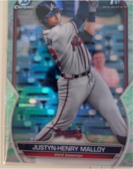 2023 Bowman Chrome #BCP-51 Justyn-Henry Malloy — front