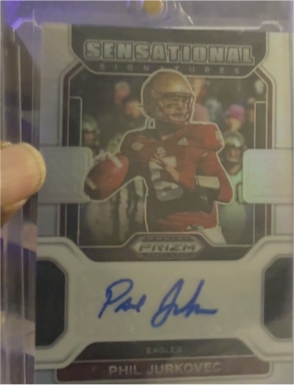 2022 Panini Prizm Draft Picks Sensational Signatures #SS-JUR Phil Jurkovec — front