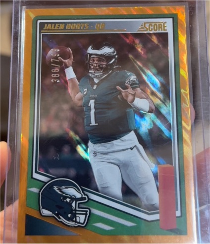 2025 Panini Score #84 Jalen Hurts — front