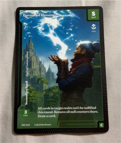 Wonders of the First 2023 #539 Burnished Blessing — front