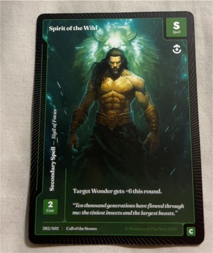 2025 Wonders of the First #382 Spirit of the Wild — front