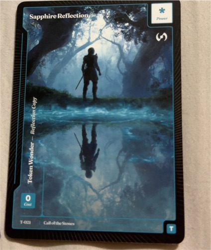 2025 Wonders of the First Call of the Stones #T-021 Sapphire Reflection — front