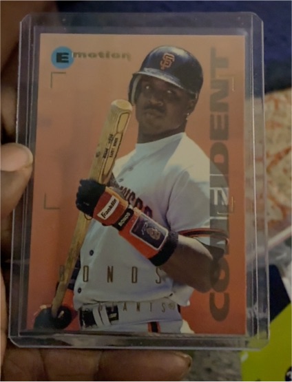 1995 Skybox Emotion #192 Barry Bonds — front