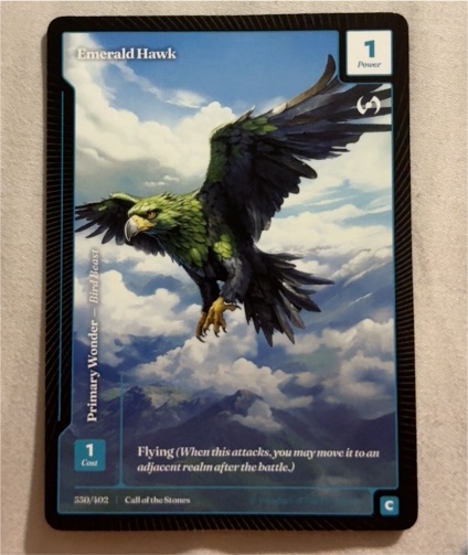 2025 Wonders of the First #530 Emerald Hawk — front