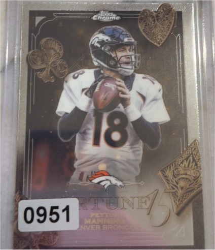 2025 Topps Chrome Football Fortune 15 #F15-33 Peyton Manning — front