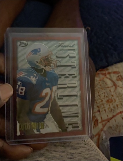1996 Topps Finest Sterling #95 Curtis Martin — front
