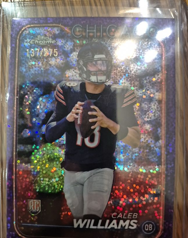2024 Topps Chrome #202 Caleb Williams RC Chicago Bears — front