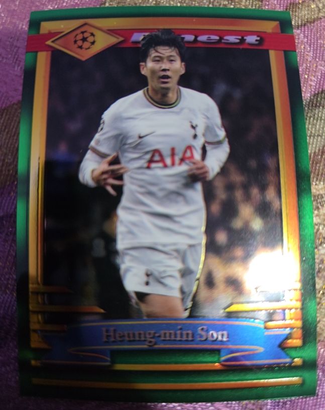 2022-23 Topps Finest Flashbacks UEFA Club Competitions #97 Heung-min Son — front