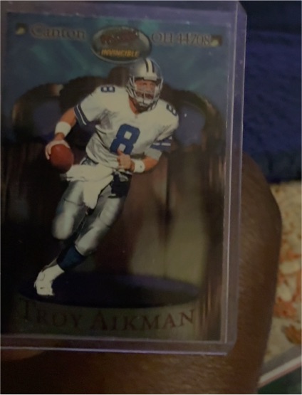 1996 Pacific Invincible #OH14705 Troy Aikman — front