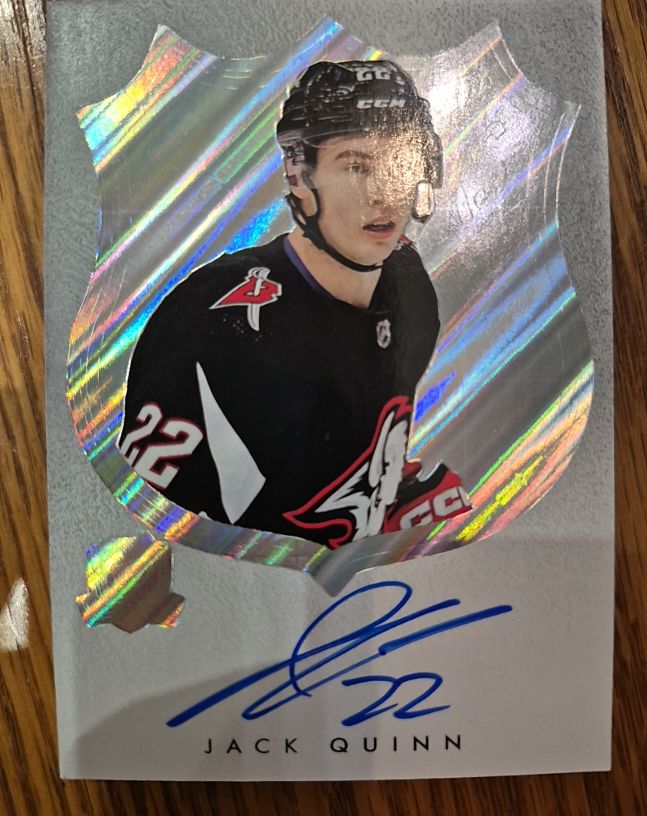 2022-23 Upper Deck Black Diamond #BDB-JQ Jack Quinn — front
