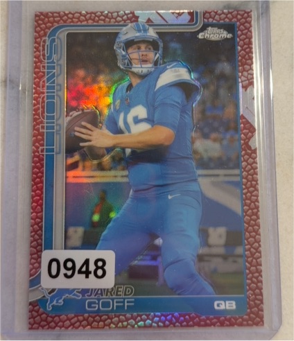 2025 Topps Chrome #102 Jared Goff — front