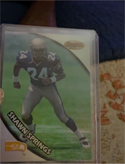1997 Bowman's Best #120 Shawn Springs — front