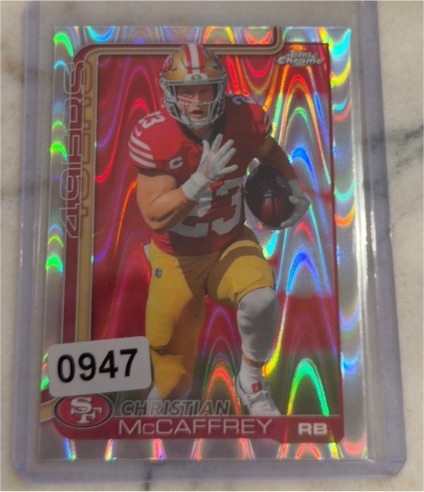 2025 Topps Chrome #263 Christian McCaffrey — front
