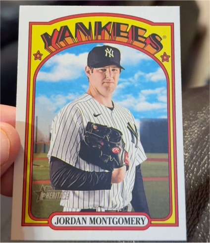 2021 Topps Heritage High Number #527 Jordan Montgomery — front