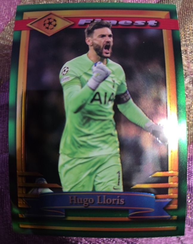 2022-23 Topps Finest Flashbacks UEFA #95 Hugo Lloris — front